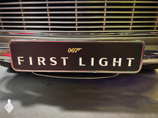 Aston Martin DB5 on display at the 007: First Light booth by IO Interactive during Gamescom 2025