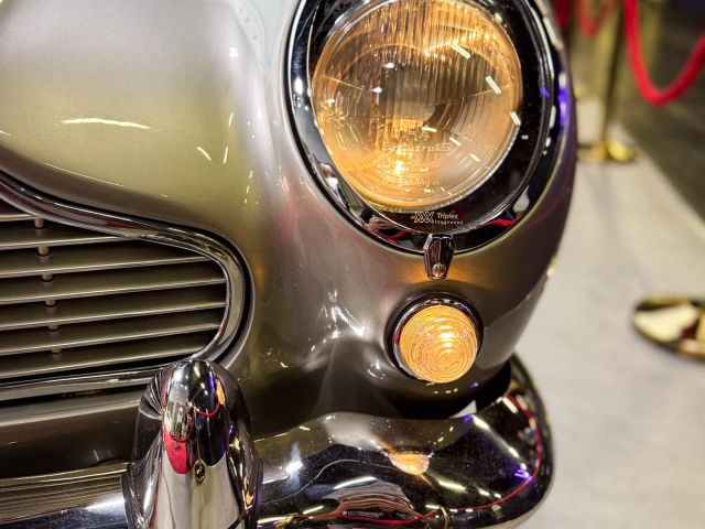 Aston Martin DB5 on display at the 007: First Light booth by IO Interactive during Gamescom 2025