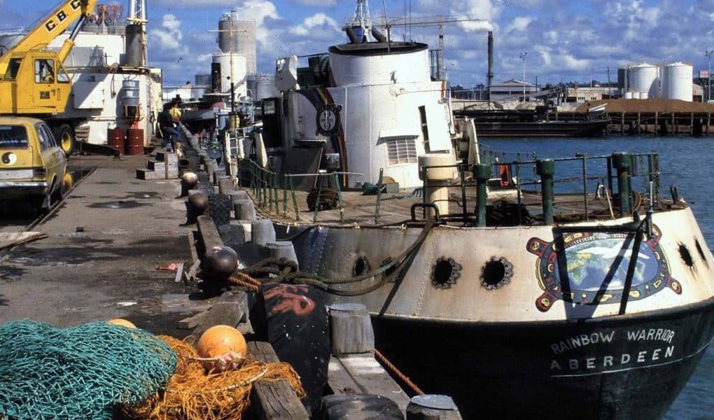 The Rainbow Warrior which was sanked by the DGSE