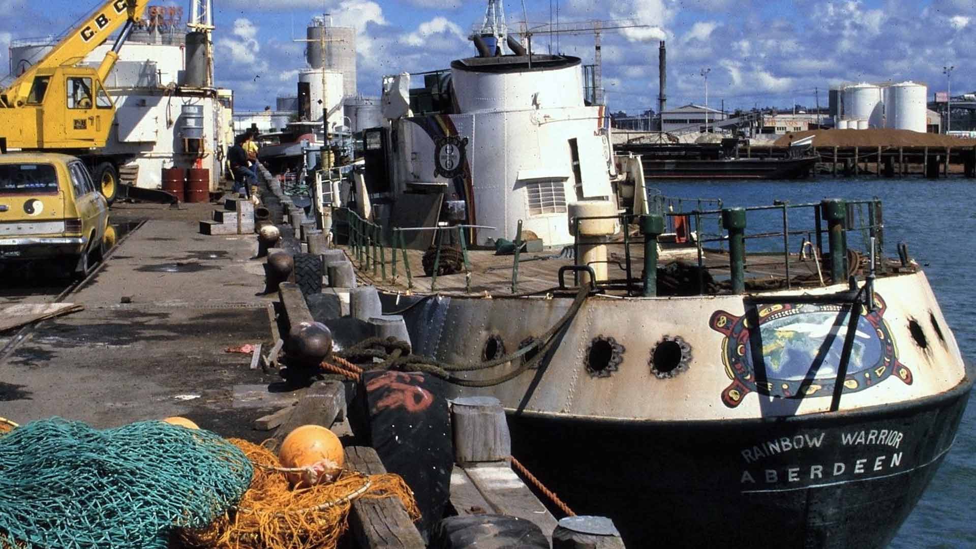 The Rainbow Warrior which was sanked by the DGSE