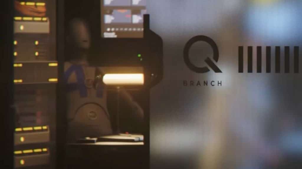 Selina Chan's office in the Q Branch in 007: First Light, scene from the reveal trailer