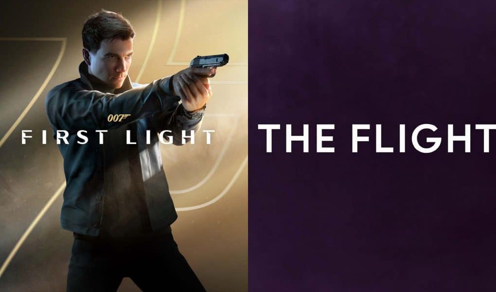romotional graphic for 007: First Light, highlighting the announcement that The Flight are composing the official soundtrack for IO Interactive’s James Bond game.