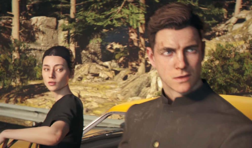 007: First Light Screenshot: Miss Roth and James Bond leaving the Aston Martin DBS at the airport in Slovakia