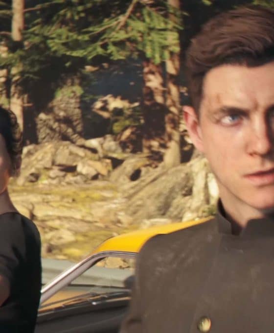 007: First Light Screenshot: Miss Roth and James Bond leaving the Aston Martin DBS at the airport in Slovakia