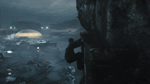 Hanging James Bond GIF