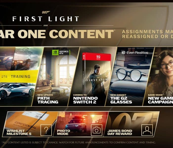 007 First Light Year One Content Roadmap
