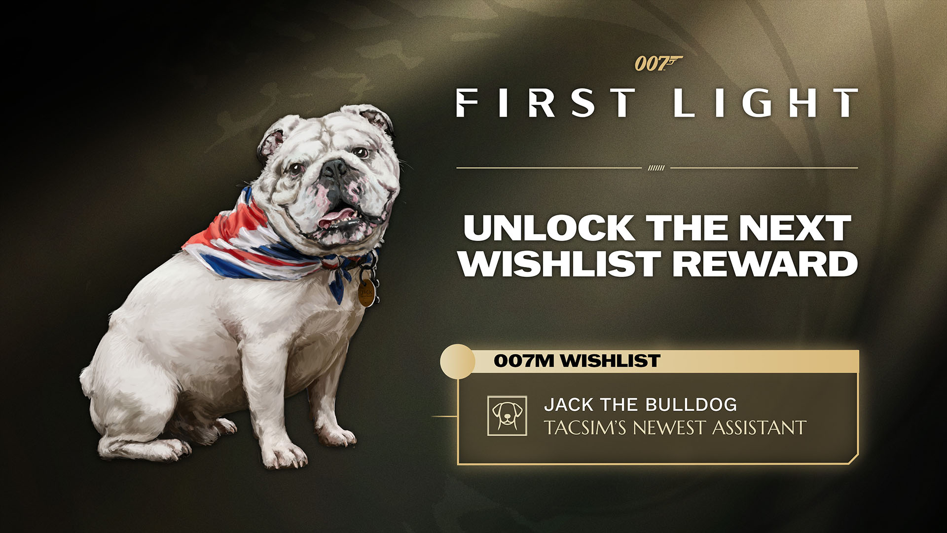 Jack the Bulldog Joins 007 First Light as TacSim's First Office